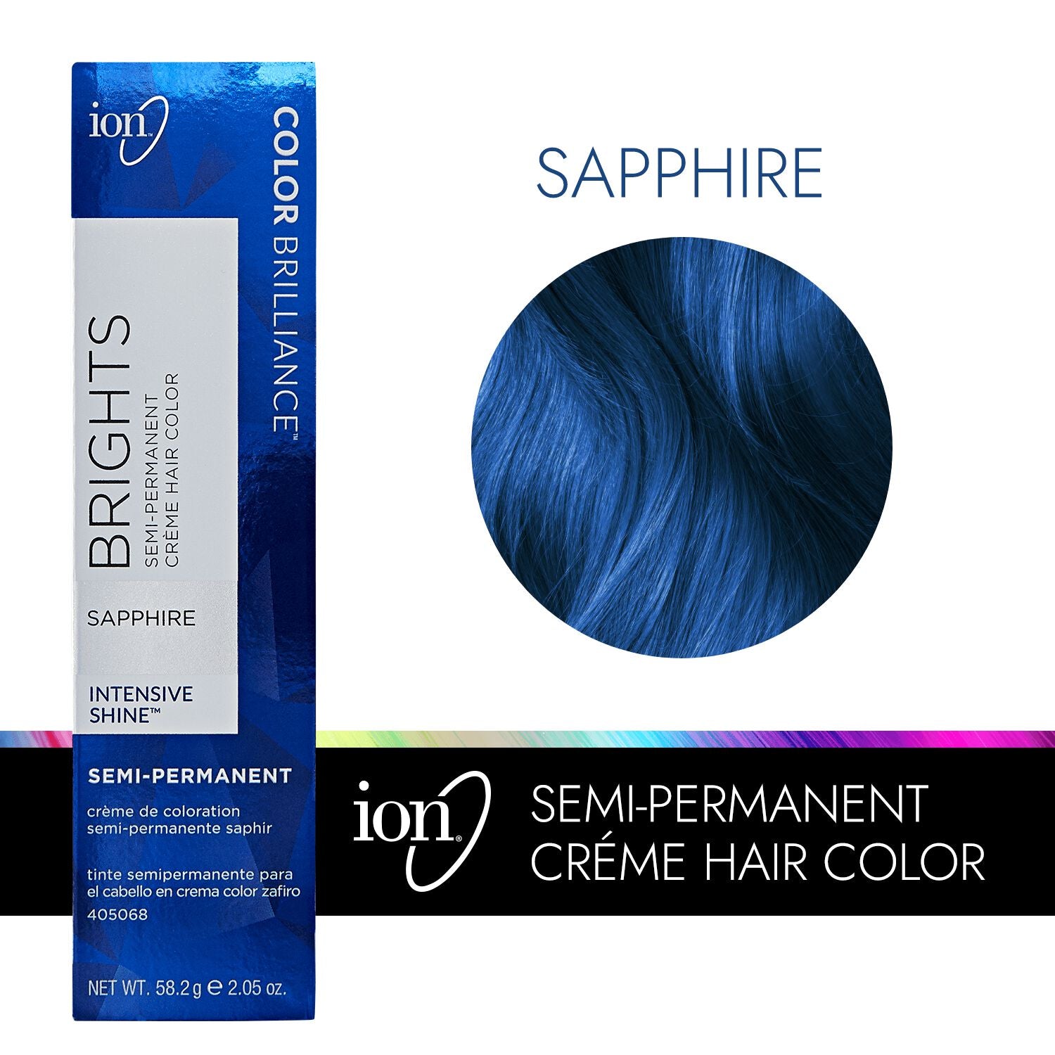 Color Brilliance  by   ion Sapphire Semi Permanent Hair Color