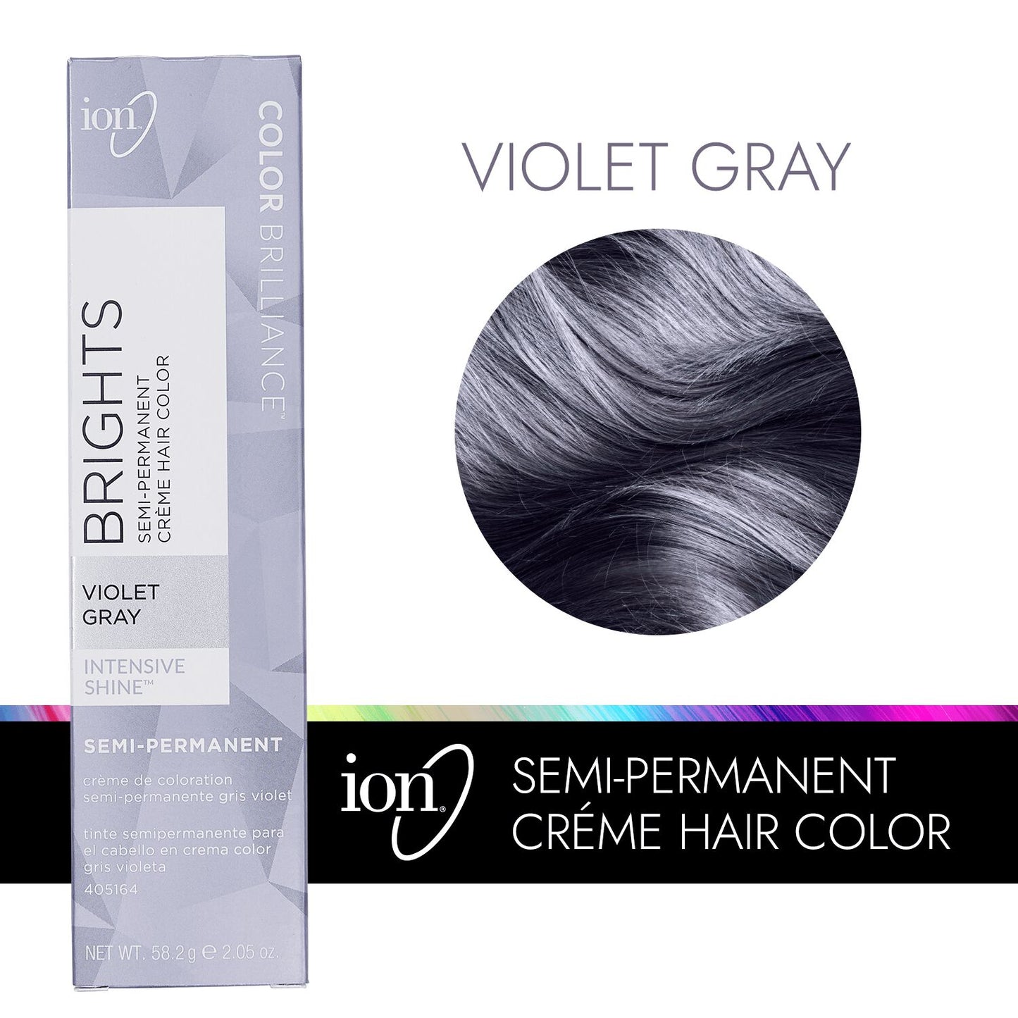 Color Brilliance  by   ion Violet Gray Semi Permanent Hair Color