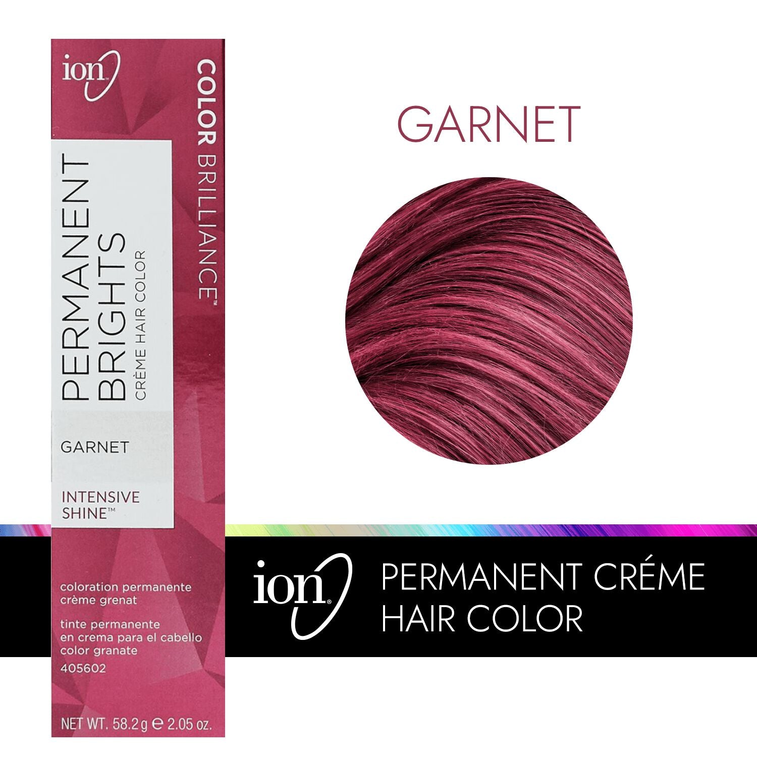 Color Brilliance  by   ion Permanent Brights Creme Hair Color Garnet