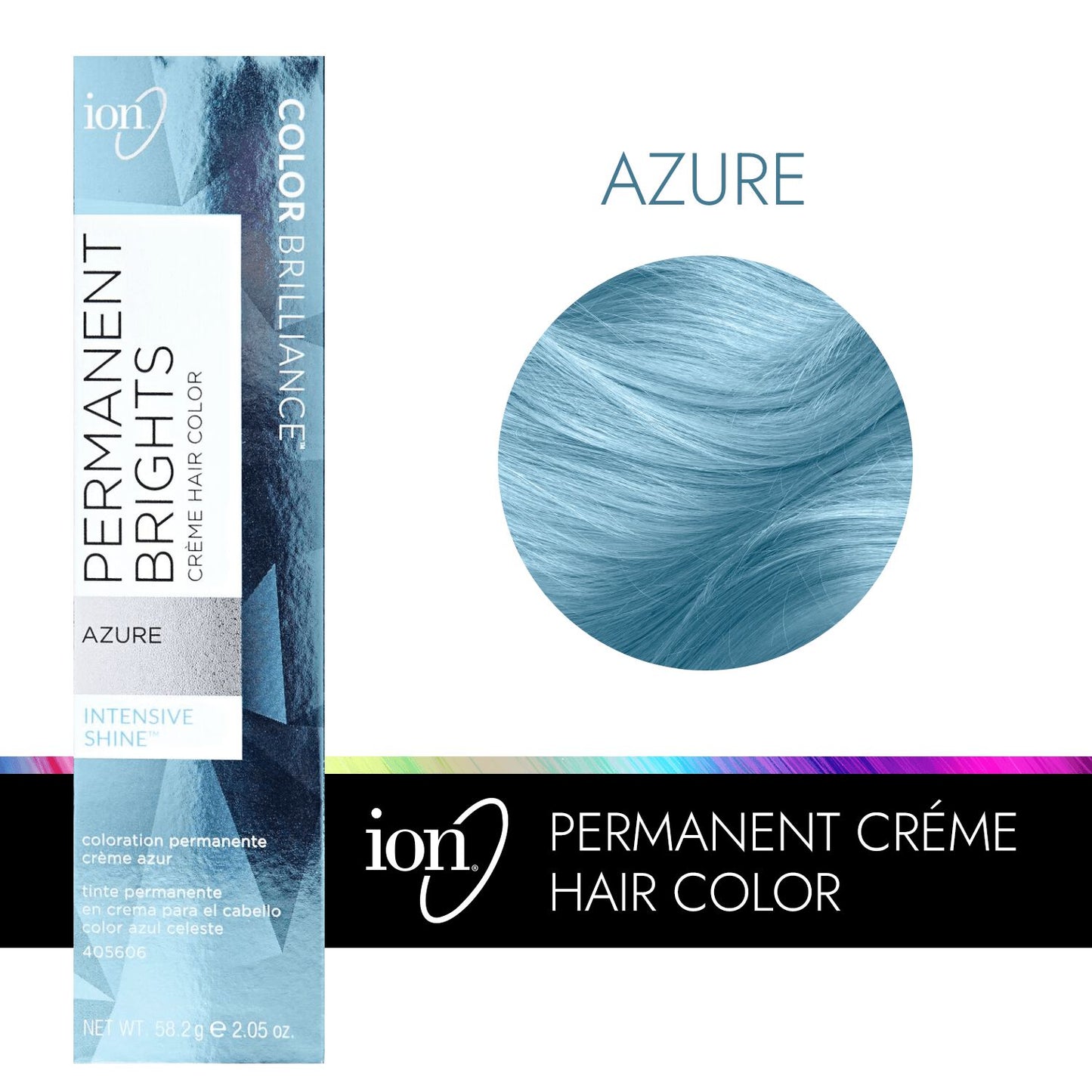 Color Brilliance  by   ion Permanent Brights Creme Hair Color Azure
