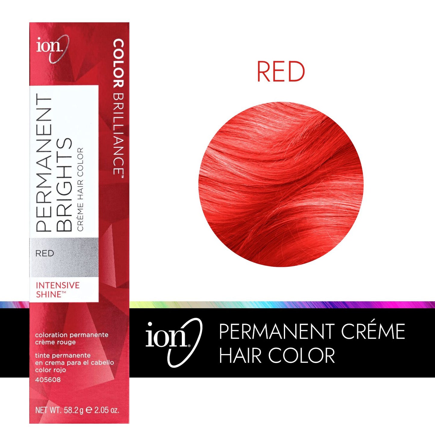 Color Brilliance  by   ion Permanent Brights Creme Hair Color Red