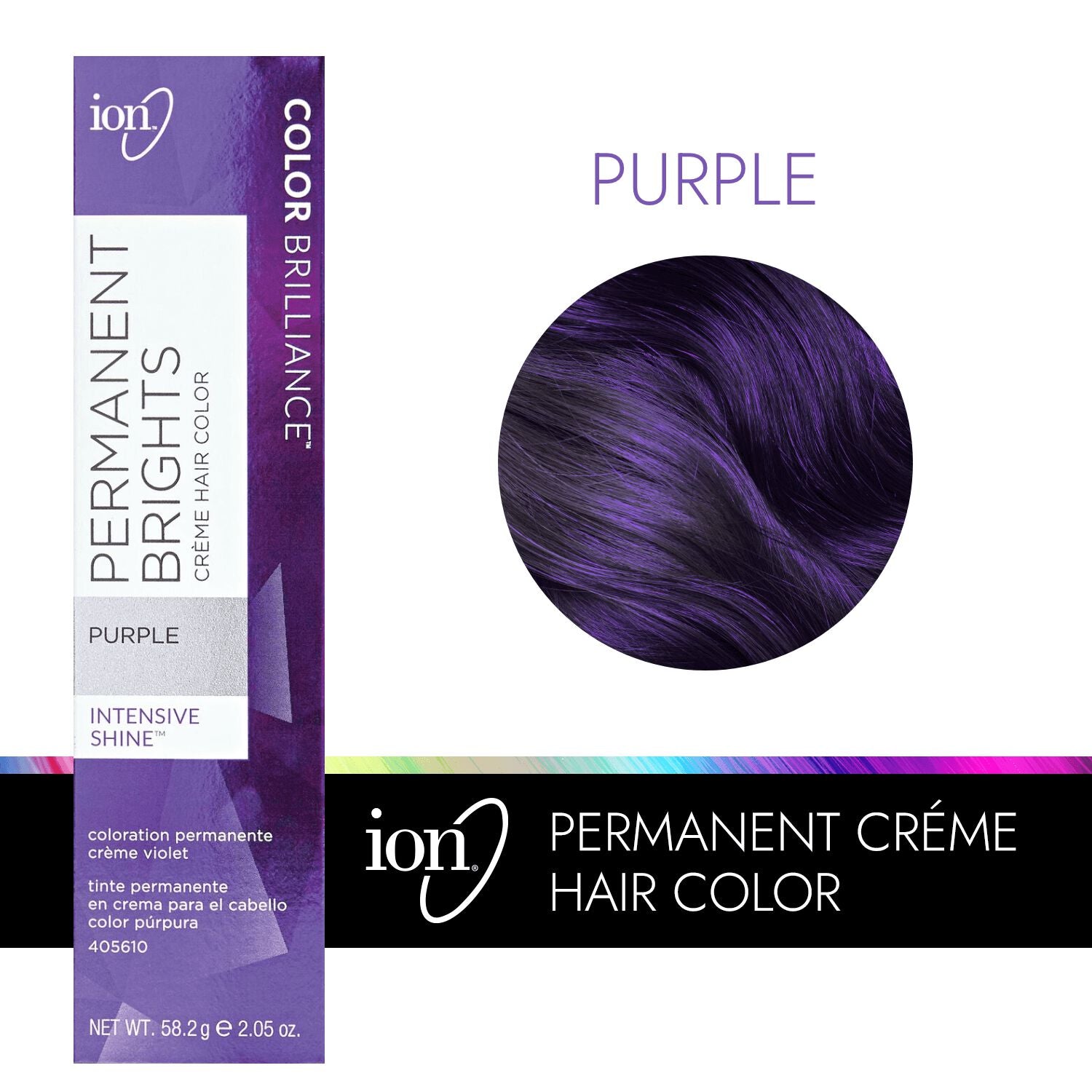 Color Brilliance  by   ion Permanent Brights Creme Hair Color Purple