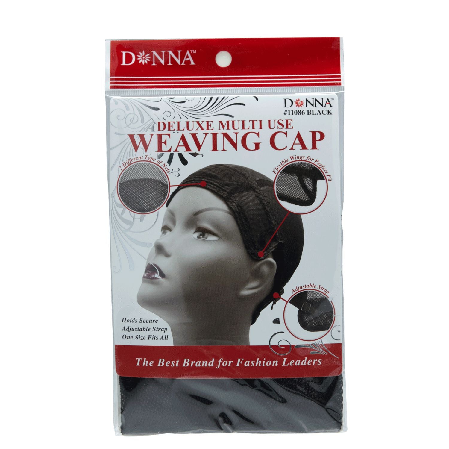 Donna Black Multi Use Weaving Cap