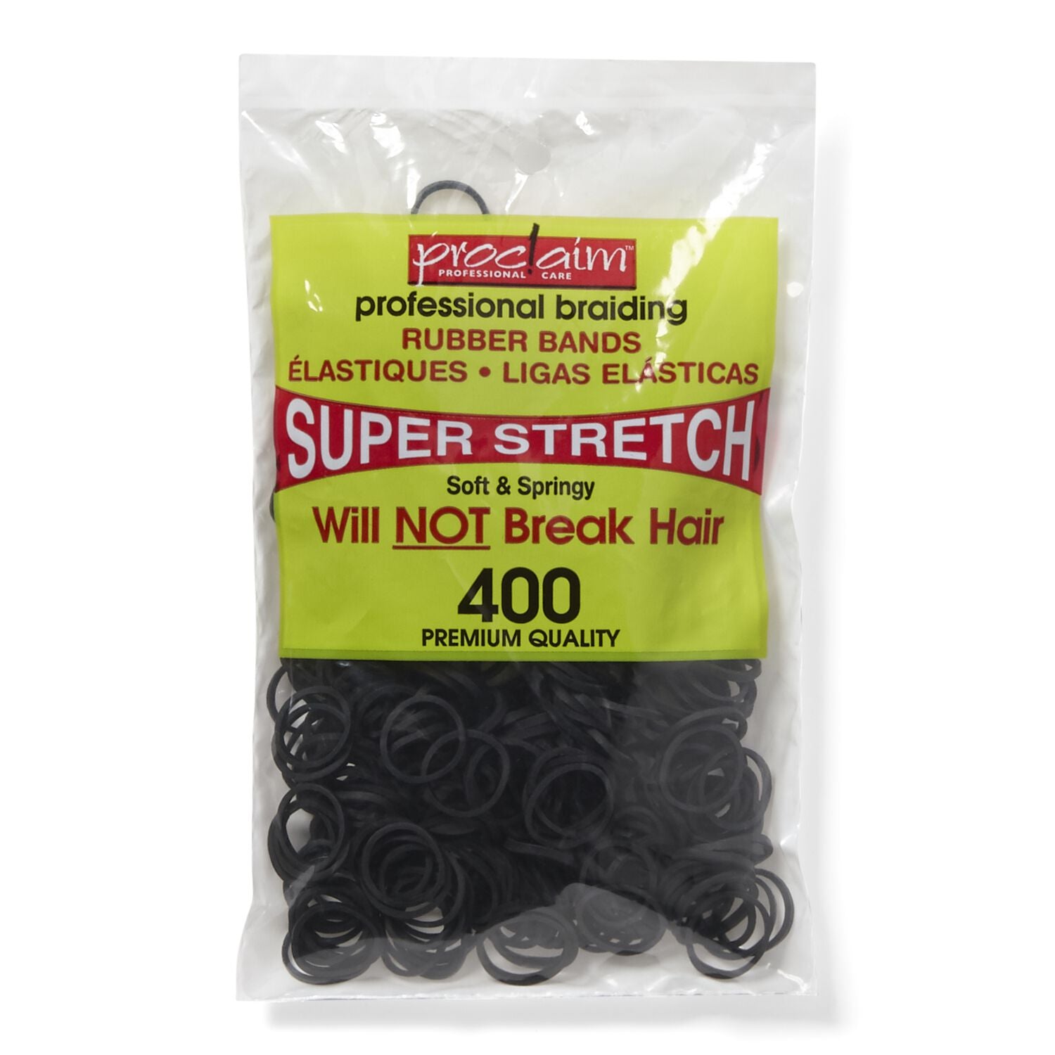 Proclaim Rubber Bands Black 400 Count