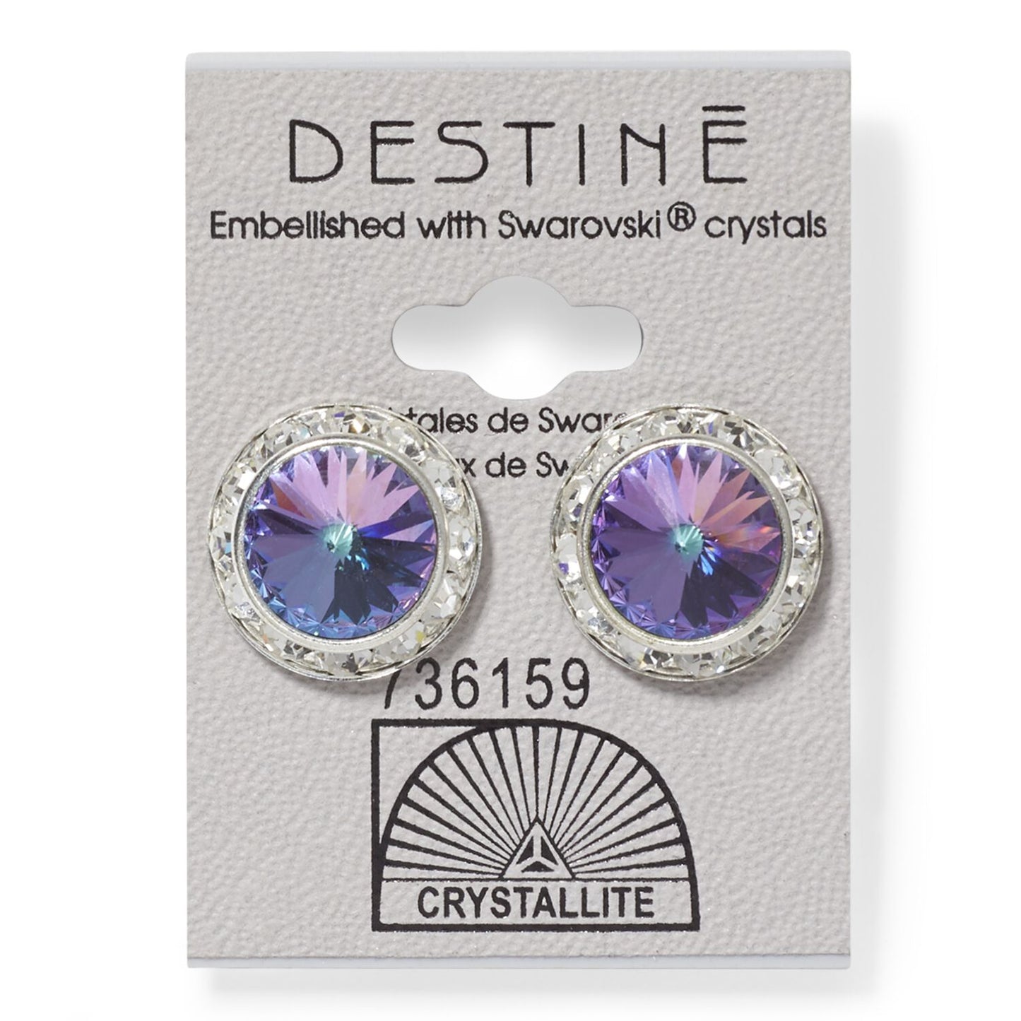 Crystallite Destine VL RS Rivoli Crystal Earring
