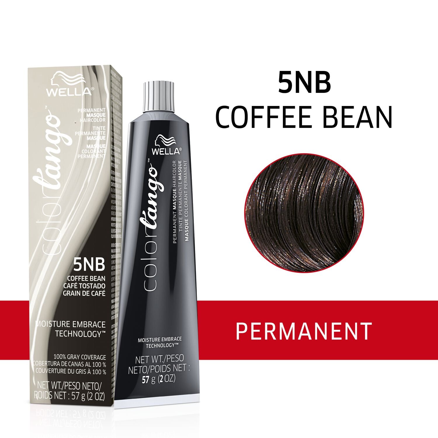 Color Tango  by   Wella 5NB Coffee Bean Permanent Masque Hair Color