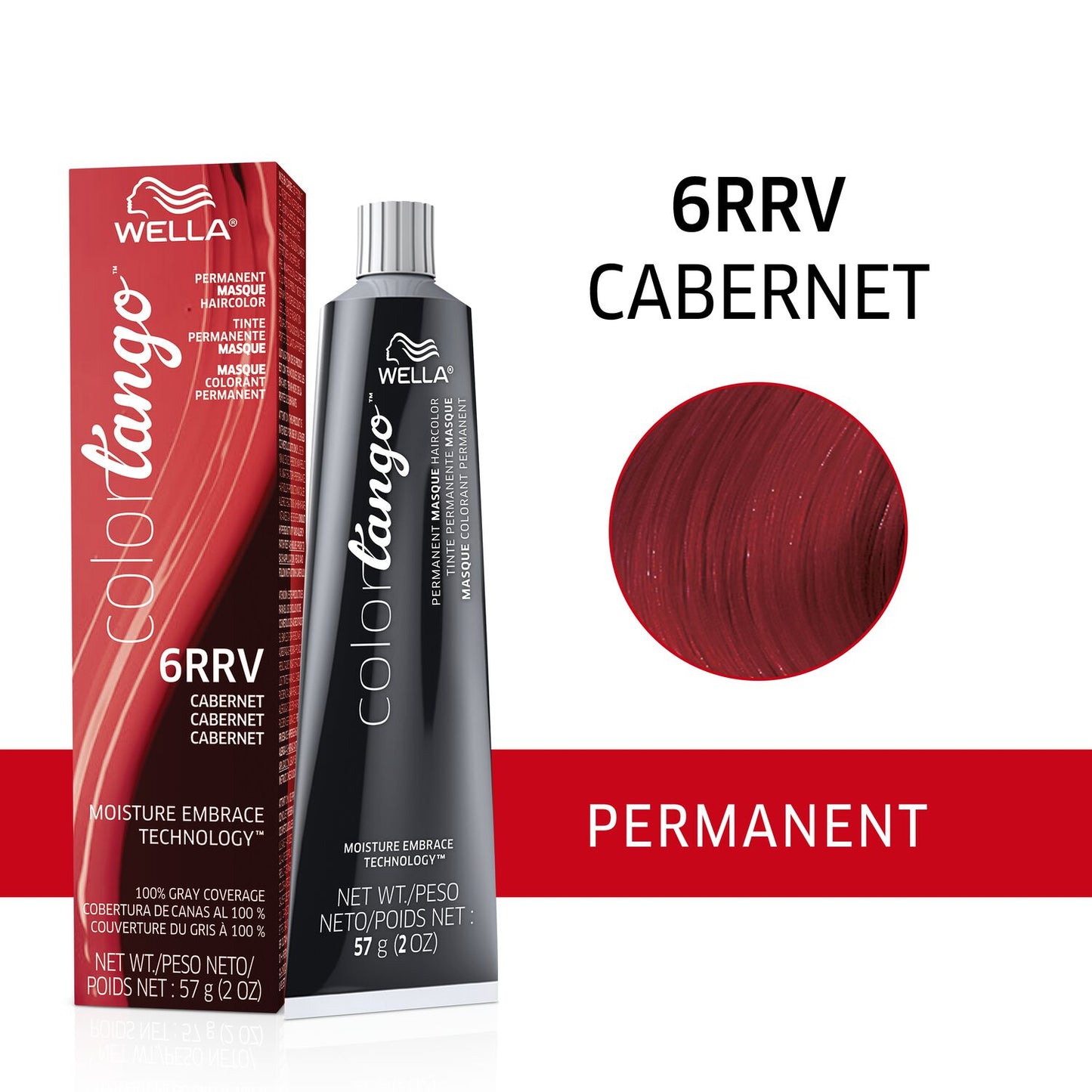 Color Tango  by   Wella 6RRV Cabernet Permanent Masque Hair Color