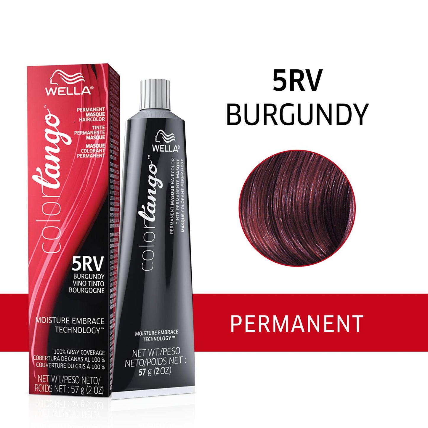 Color Tango  by   Wella 5RV Burgundy Permanent Masque Hair Color