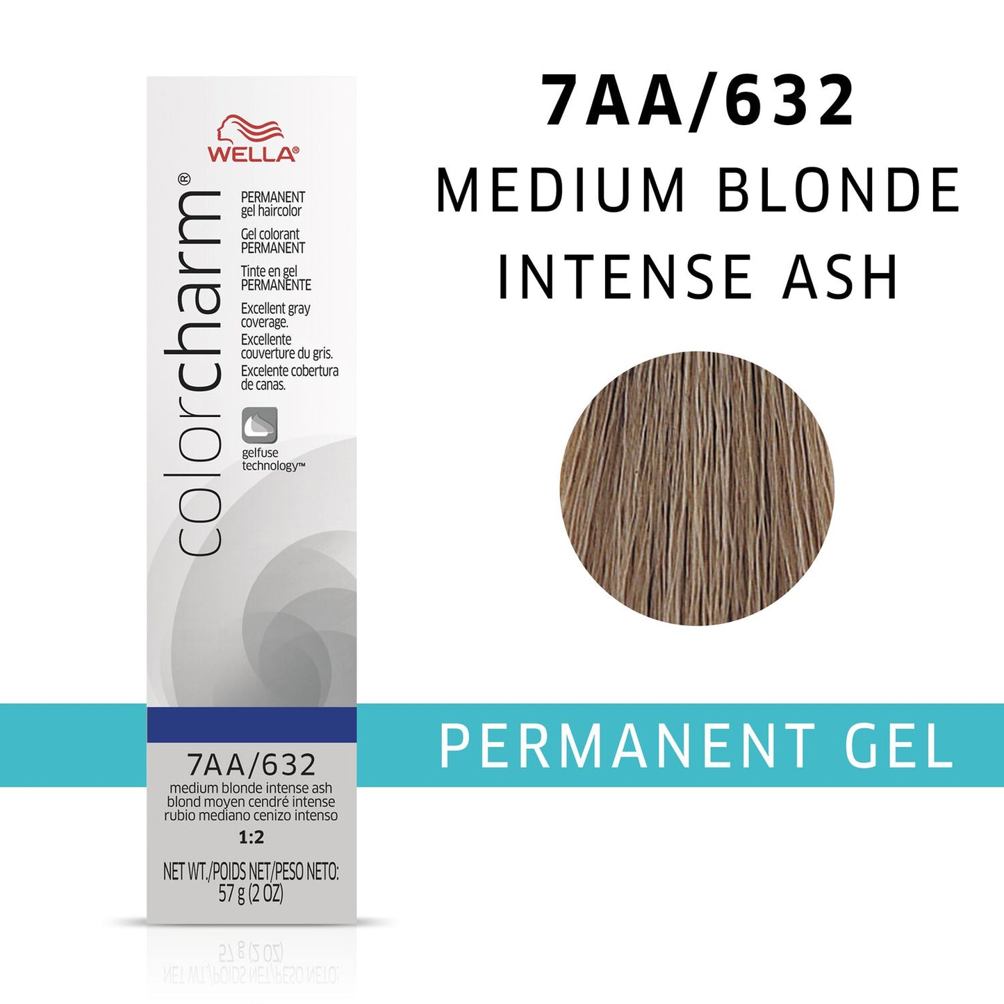Color Charm  by   Wella Color Charm Tube 632T Medium Ash Blonde