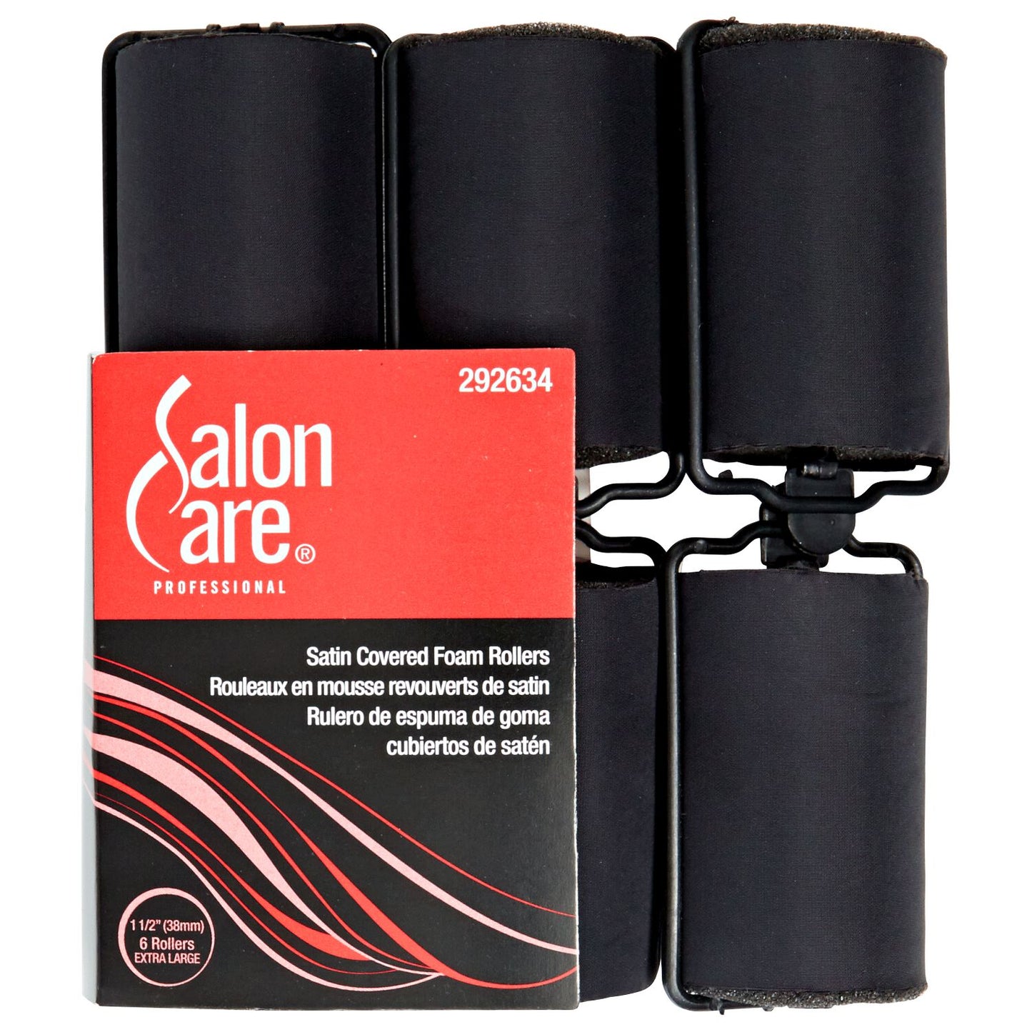 Salon Care Satin Foam Rollers