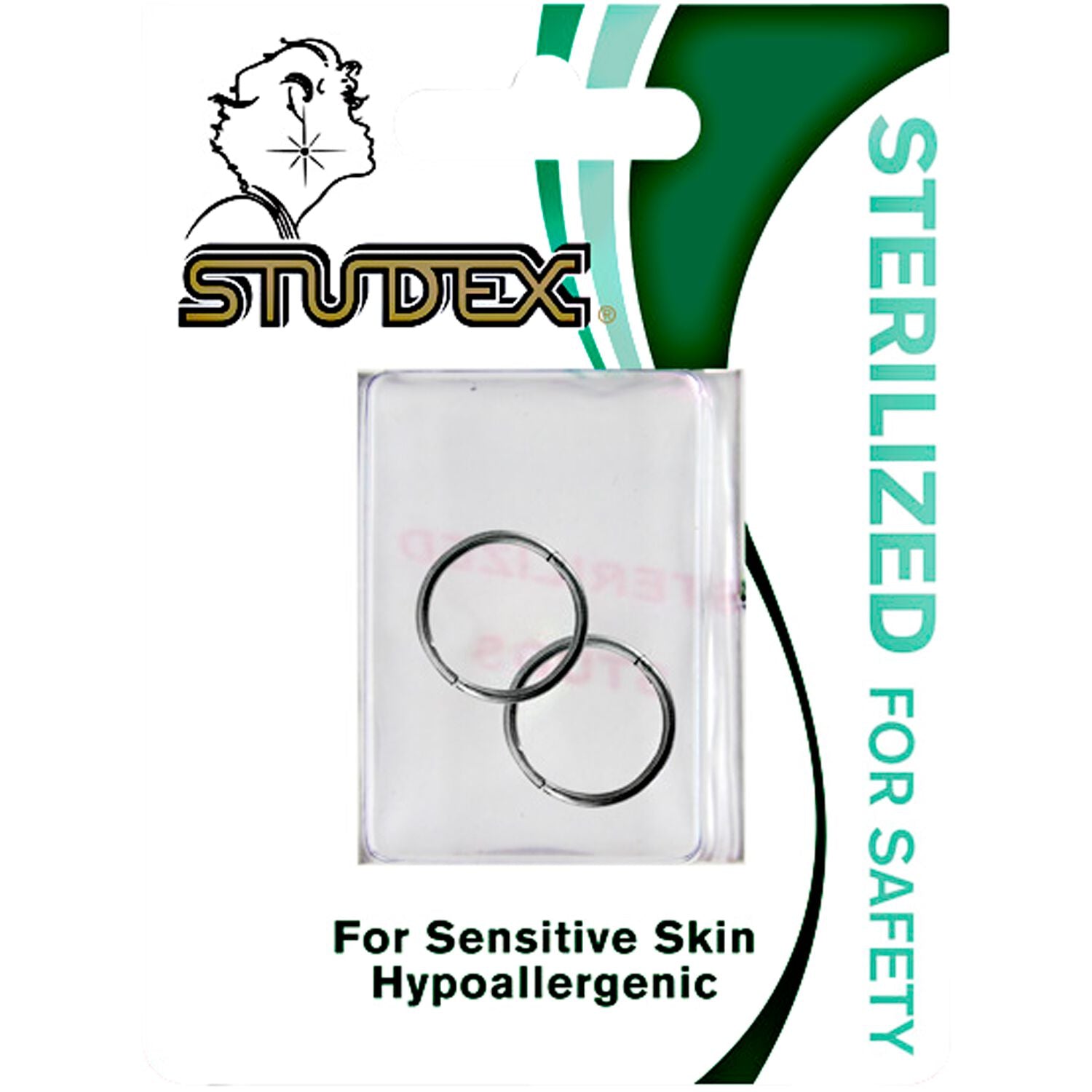 Studex Stainless Steel Hoop Piercing Earrings
