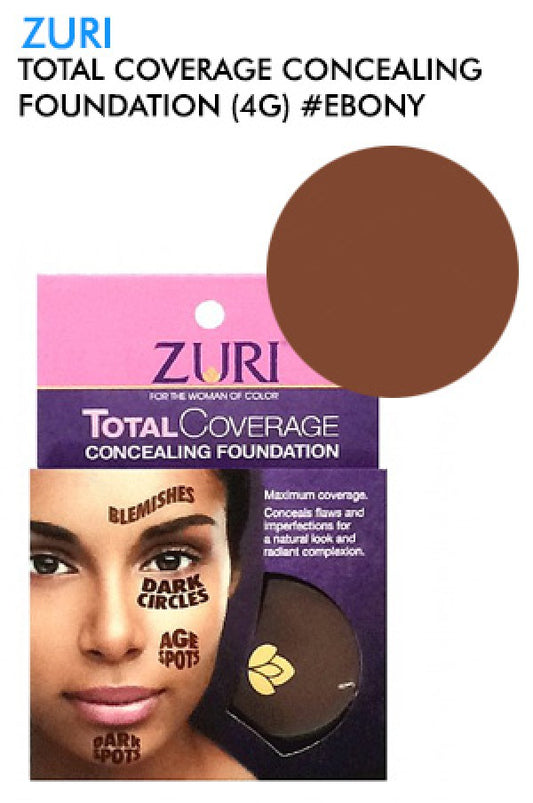 ZURI-6 Total Coverage Concealing Foundation(4g) Ebony