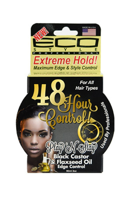 Eco Styler-92 48Hour Control Black Castor&Flaxseed Oil Edge Control