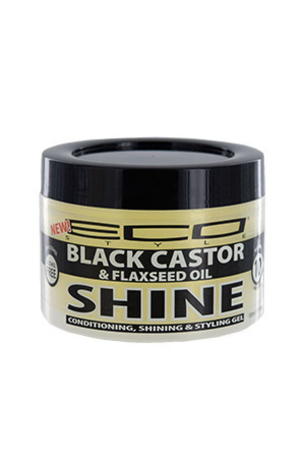 Eco Styler-93 Shine Gel - Black Castor & Flaxseed Oil Max Hold (10oz)