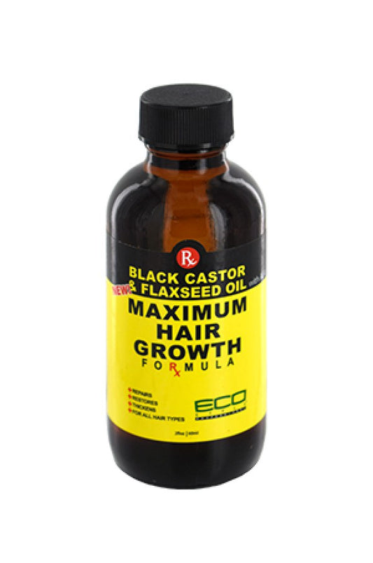 Eco Styler-88 Black Castor & Flaxseed Oil Maximum Hair Growth Oil (2oz)
